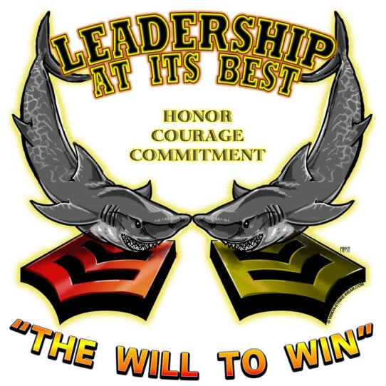 USS Port Royal FCPOA Leadership At Its Best Honor Courage Commitment Navy Veteran 3-18 Inch Custom Decal Sticker