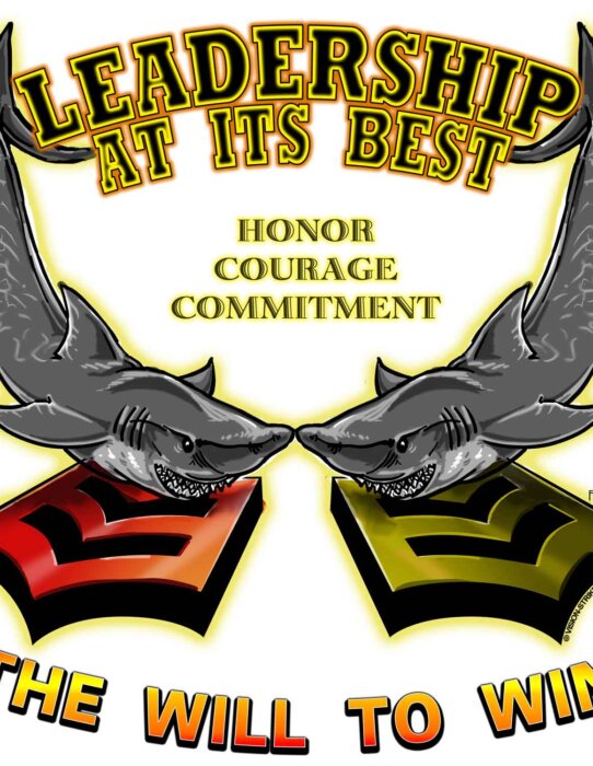 USS Port Royal FCPOA Leadership At Its Best Honor Courage Commitment Navy Veteran 3-18 Inch Custom Decal Sticker