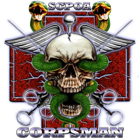 NHBC Mayport SCPOA Corpsman Navy Veteran 3-18 Inch Custom Decal Sticker