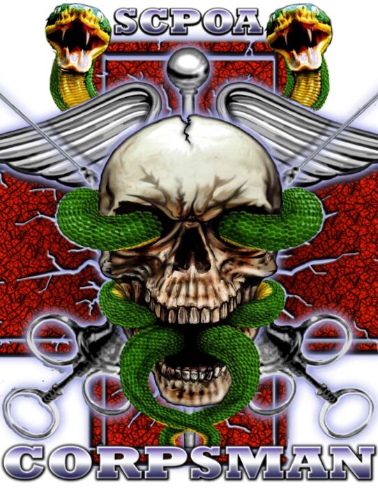 NHBC Mayport SCPOA Corpsman Navy Veteran 3-18 Inch Custom Decal Sticker