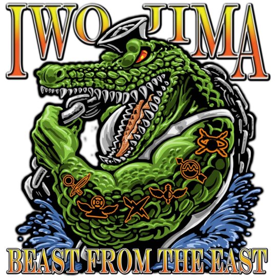USS Iwo Jima LHD-7 Beast From The East Navy Veteran 3-18 Inch Custom Decal Sticker