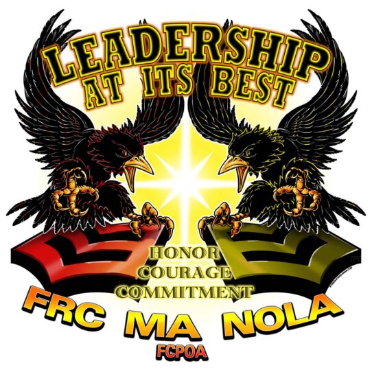 FRC MA NOLA FCPOA Leadership At its Best Honor Courage Commitment Navy Veteran 3-18 Inch Custom Decal Sticker