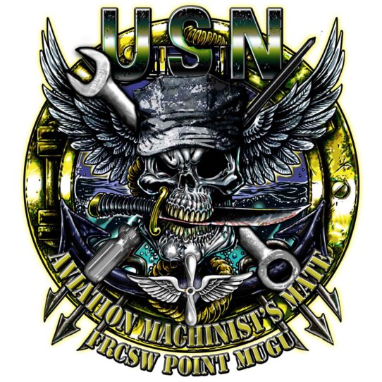 Aviation Machinists Mate FRCSW Point Mugu Navy Veteran 3-18 Inch Custom Decal Sticker