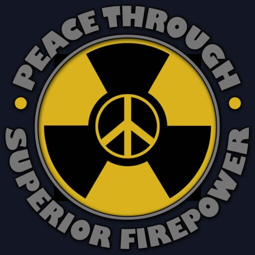 Peace Through Superior Firepower Navy Veteran 3-18 Inch Custom Decal Sticker