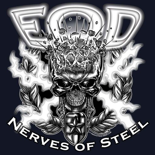 EOD Nerves of Steel Military Police Veteran 3-18 Inch Custom Decal