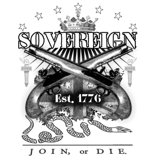 Sovereign American Join Now or Die Patriot Veteran 3-18 Inch Custom Decal Sticker