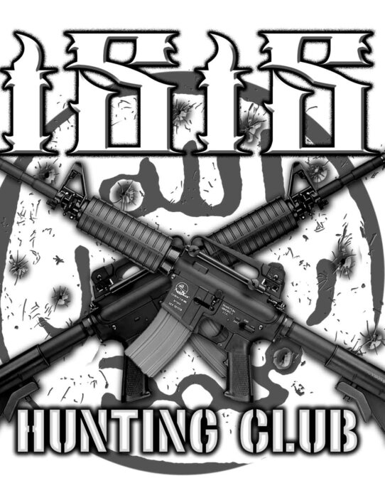 ISIS Hunting Club Active Duty Veteran 3-18 Inch Custom Decal Sticker