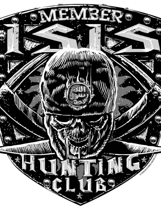 ISIS Hunting Club Member Veteran 3-18 Inch Custom Decal Sticker