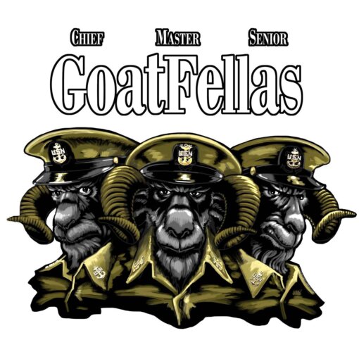 Goatfellas Navy Chiefs Navy Veteran 3-18 Inch Custom Decal Sticker