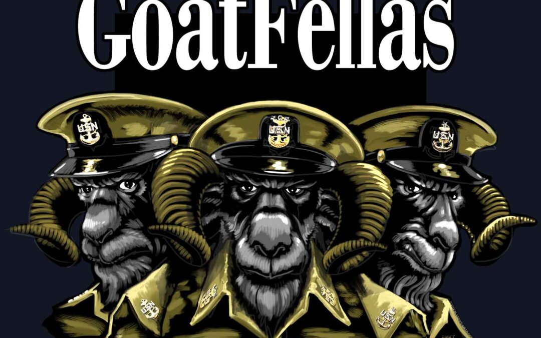 Goatfellas Navy Chiefs Navy Veteran 3-18 Inch Custom Decal Sticker