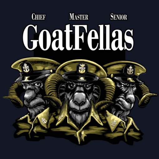 Goatfellas Navy Chiefs Navy Veteran 3-18 Inch Custom Decal Sticker