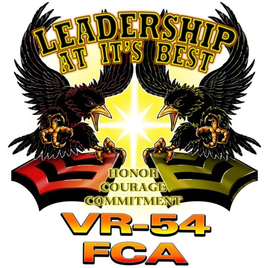 VR-54 FCA Leadership At Its Best Honor Courage Commitment Navy Veteran Decal Sticker