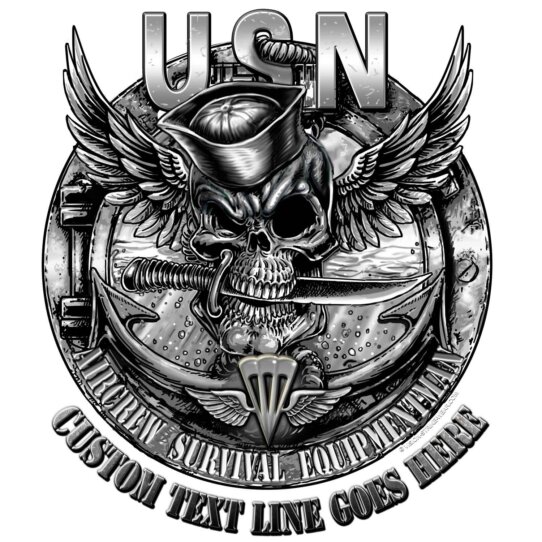 USN Aircrew Survival Equipment Rate Navy Veteran 3-18 Inch Custom Decal Sticker