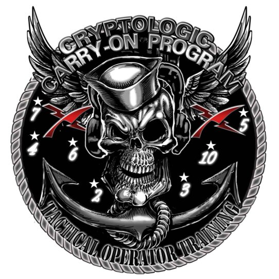 Cryptologic Carry-On Program Tactical Operator Training Navy Veteran Decal Sticker