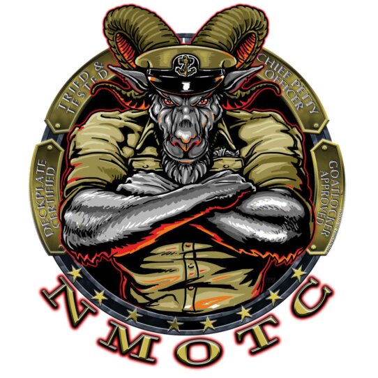 NMOTC Navy Chiefs Goatlocker Tried and Tested Approved Veteran Decal Sticker