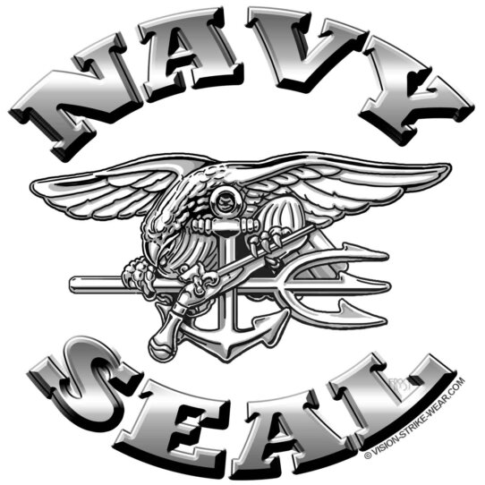 Navy SEAL Emblem Veteran 3-18 Inch Custom Decal Sticker