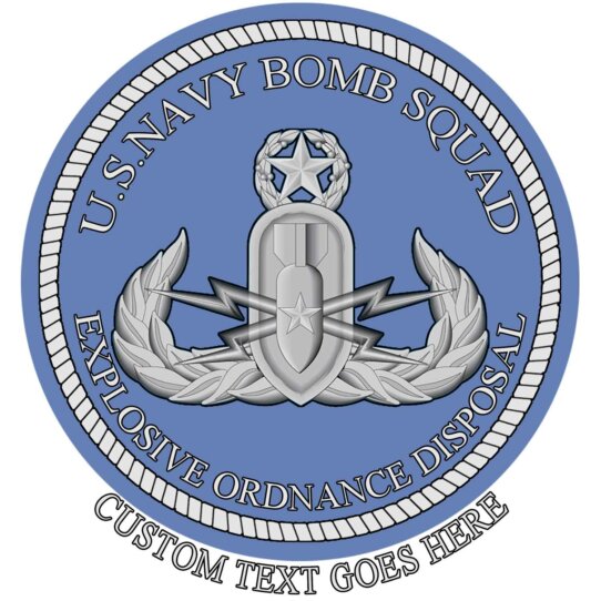 US Navy Bomb Squad Explosive Ordnance Disposal EOD Navy Veteran Custom Decal Sticker