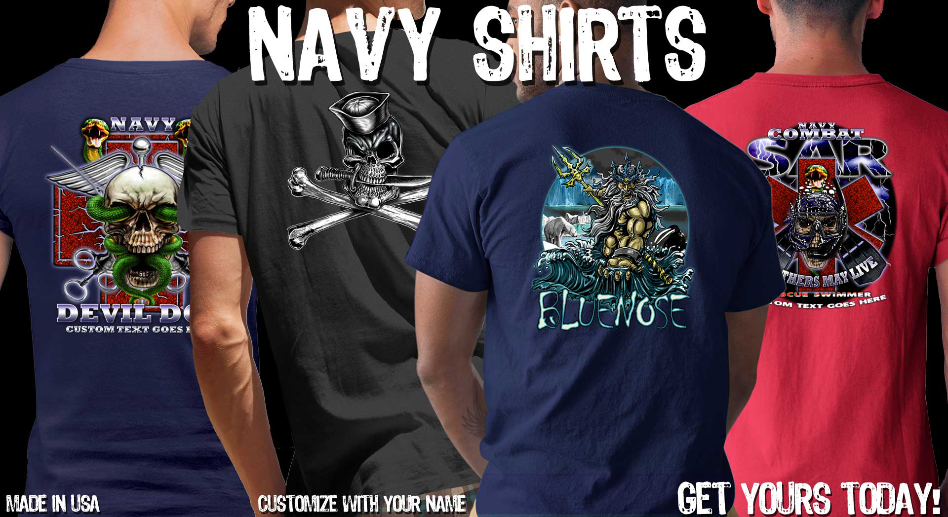 Navy Crow Shirts