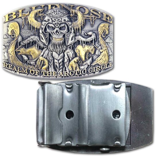 Bluenose Realm of the Arctic Circle Sailor Coastie Veteran Belt Buckle