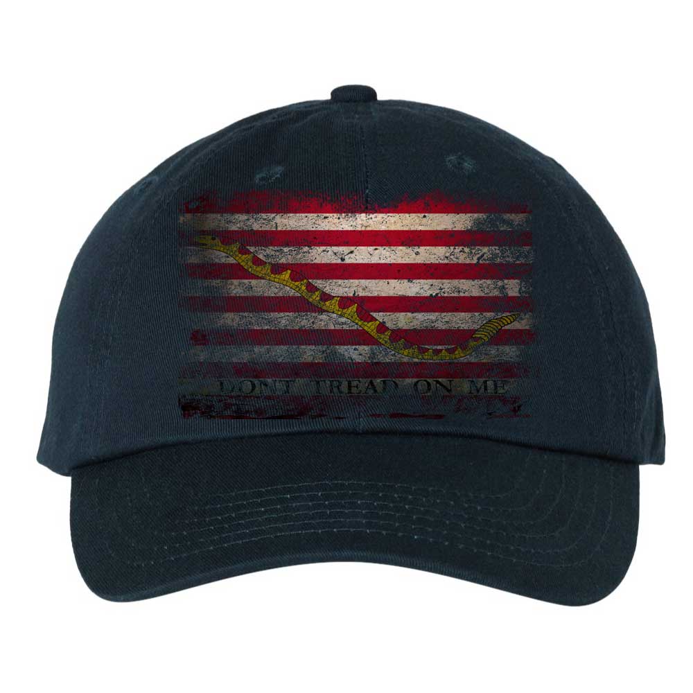 US Navy Jack Don't Tread On Me Bio-Washed Classic Dad Cap