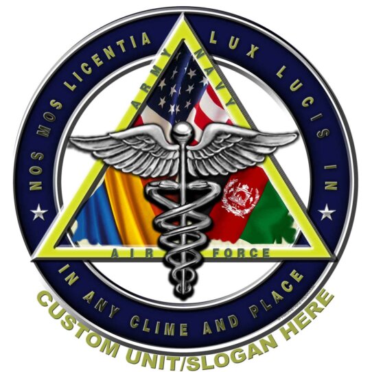 Joint Surgical Team Navy Army Air Force Veteran 3-18 Inch Custom Decal Sticker