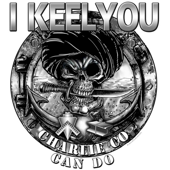 I Keel You Charlie Co Can Do Navy Veteran 3-18 Inch Custom Decal Sticker