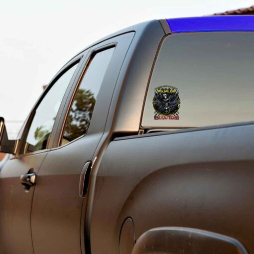 FCPOA Leading from the Front Navy Veteran 3-18 Inch Custom Decal Sticker Trcuk