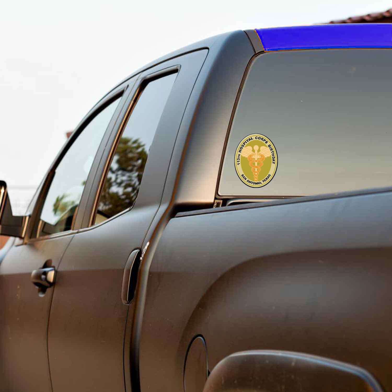 113th Hospital Corps Birthday San Antonio Texas Navy Veteran 3-18 Inch Custom Decal Sticker Details Truck