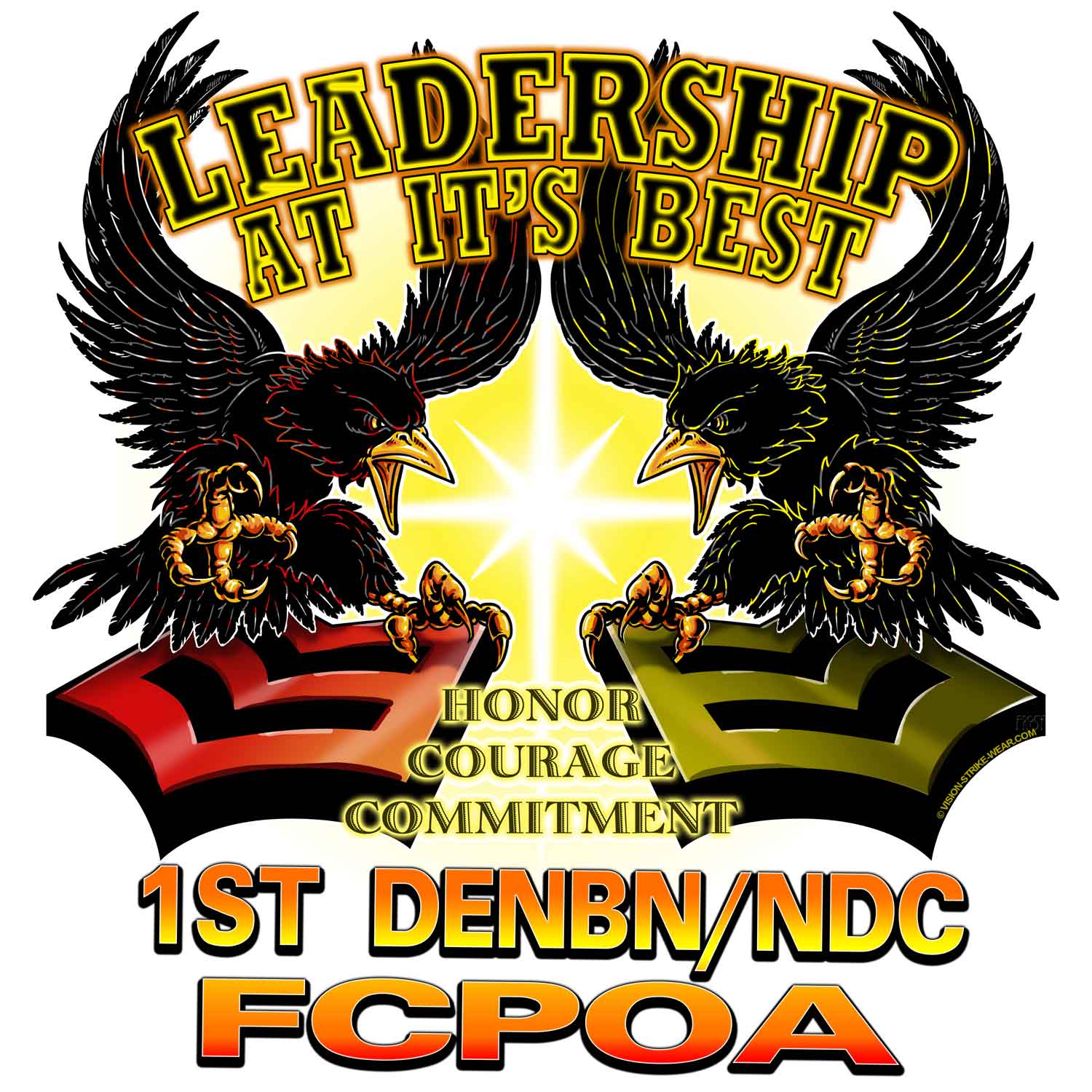 1st DENBN/NDC FCPOA Navy Veteran 3-18 Inch Custom Decal Sticker