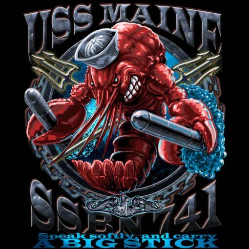 USS-MaineSSBN-741-Submarine-Decal-Black