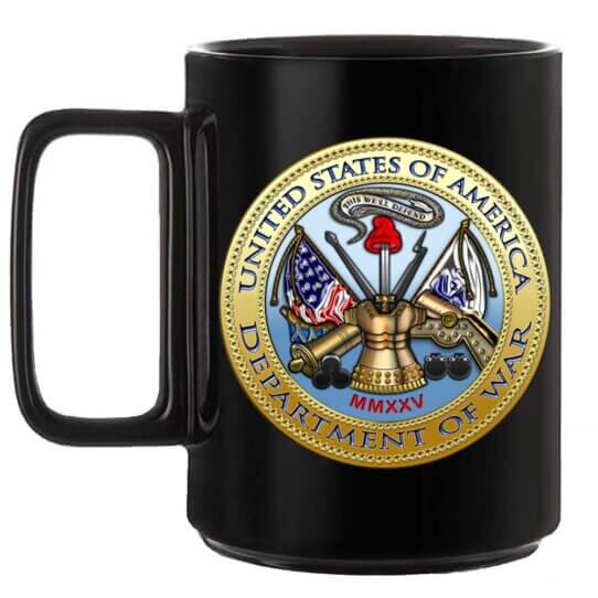 Department Of War United States of America Veteran Coffee Mug