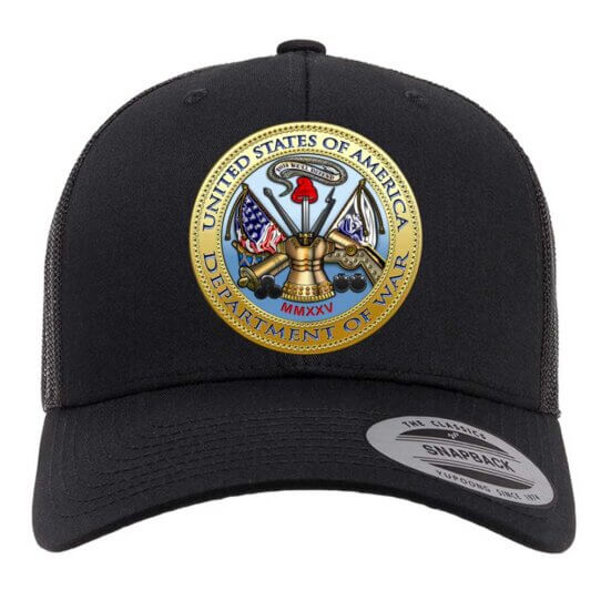Department Of War United States of America Customizable Retro Trucker Cap
