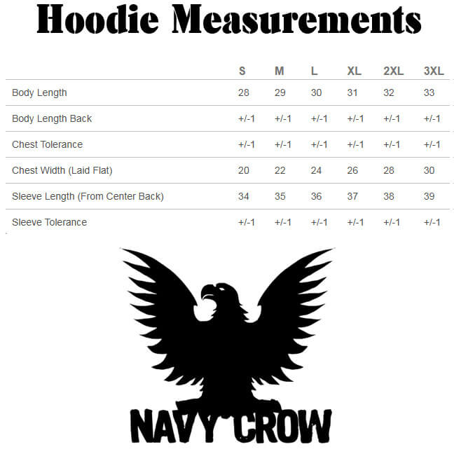Hoodies-Sizes