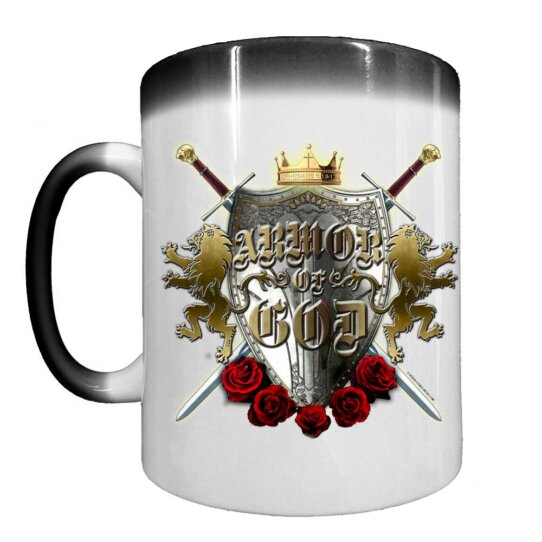 Armor Of God Timothy 2:3 Navy Veteran Heat-Activated 15 oz Ceramic Custom Coffee Mug