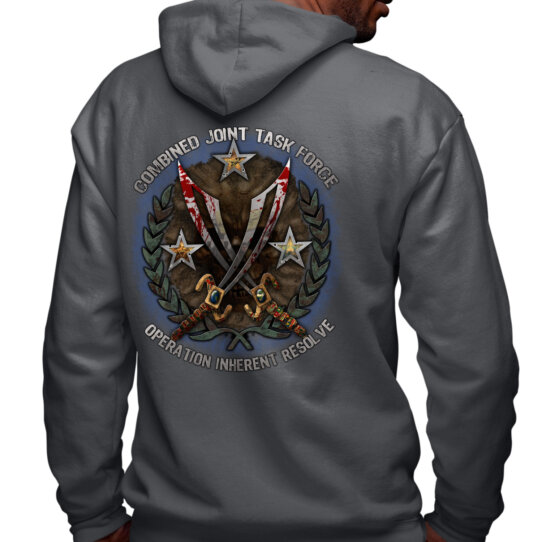 Operation Inherent Resolve Combined Joint Task Force Veteran Military Custom Hoodie