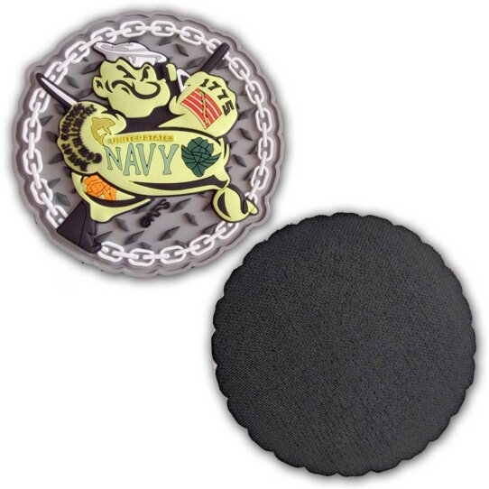 Popeye the Sailor Don't Tread on Me 3.5" Veteran Morale PVC Patch
