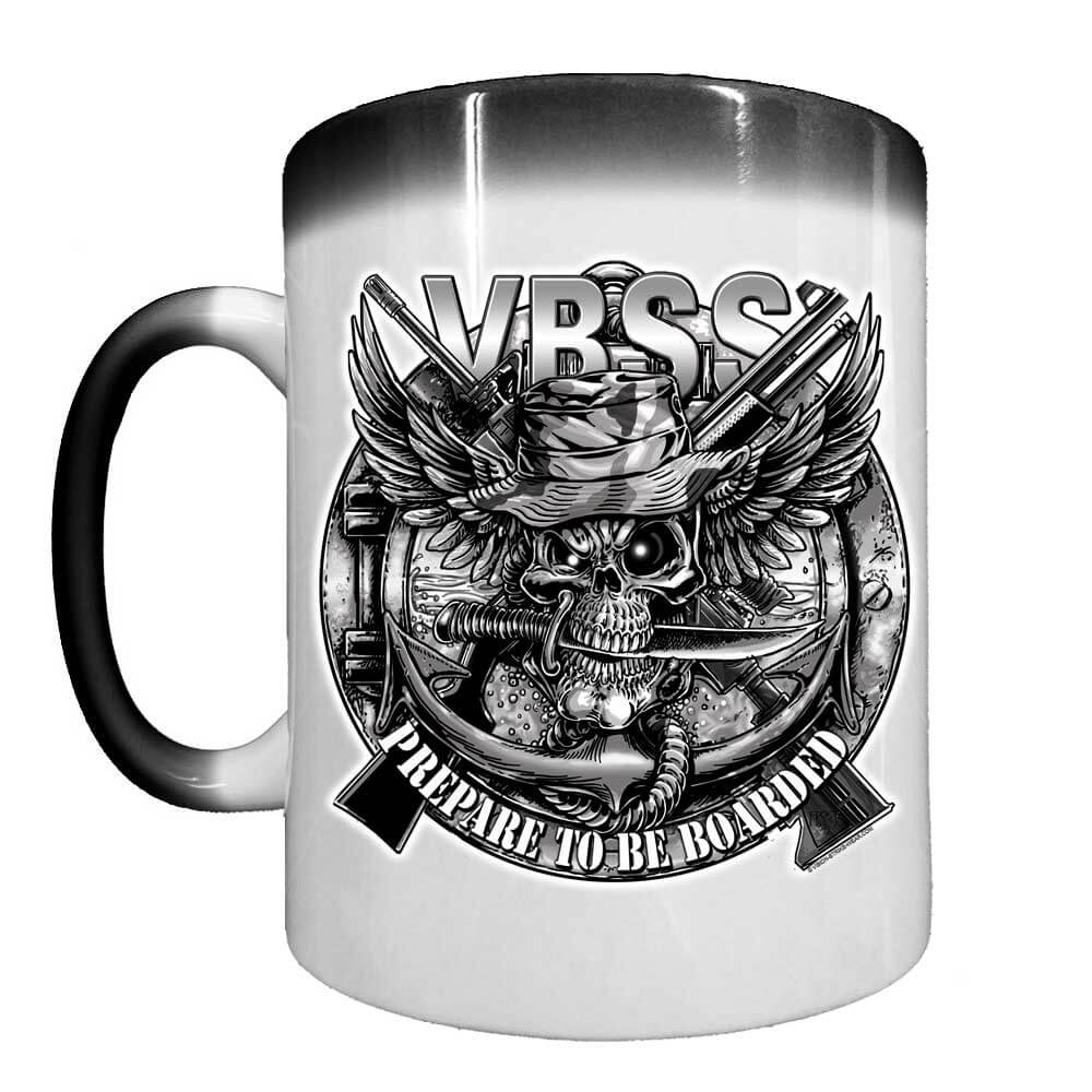 VBSS Prepare to Be Boarded Navy Veteran Heat-Activated 15 oz Ceramic Custom Coffee Mug