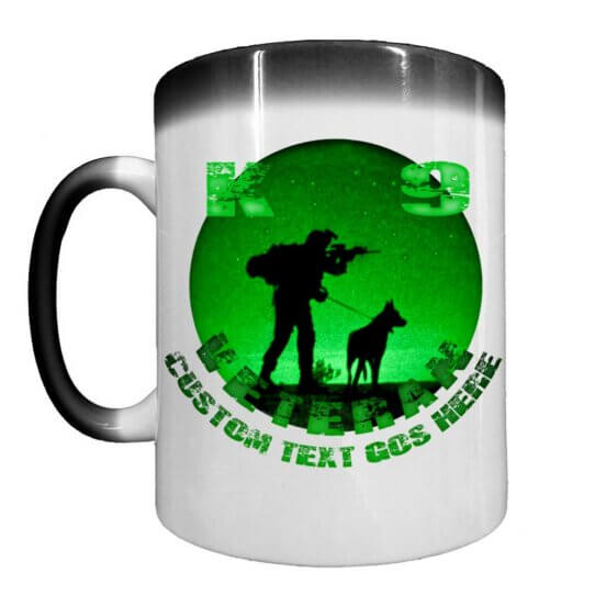 K9 Veteran Knight Vision Navy Veteran Heat-Activated 15 oz Ceramic Custom Coffee Mug