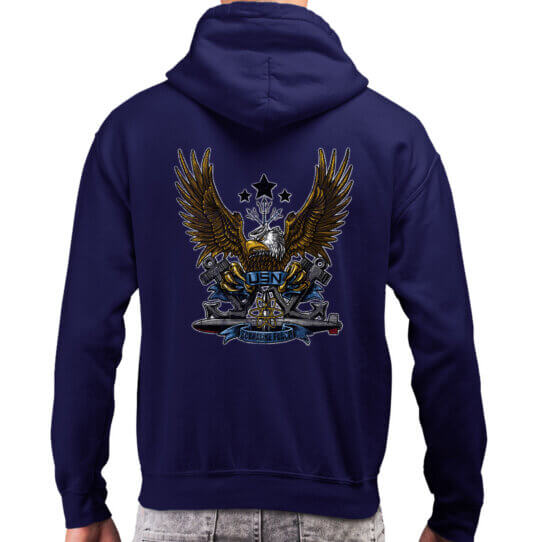Submarine Warfare Dixie Cup American Eagle SSBN US Navy Veteran Custom Hoodie