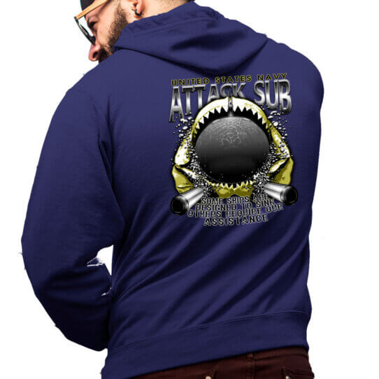 Attack Submarine Los Angeles Class US Navy Veteran Custom Hoodie
