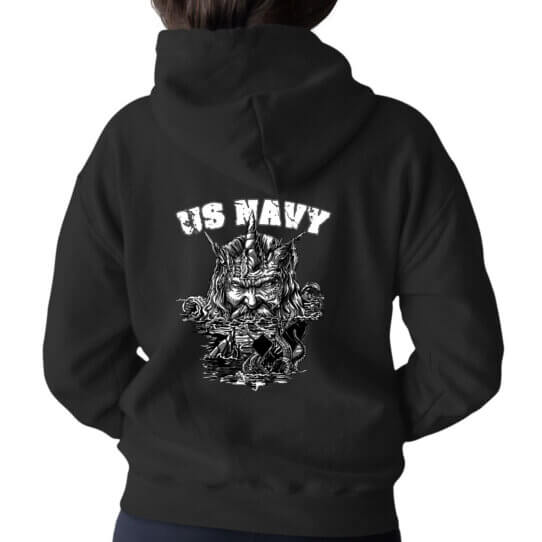 Sub Hunter Anti Submarine King Neptune US Navy Veteran Custom Hoodie