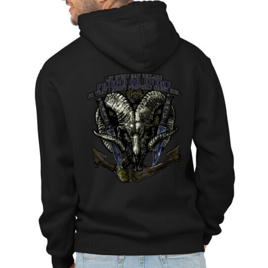 SEAL SWCC Let Every man Declare Friend or Enemy US Navy Veteran Custom Hoodie