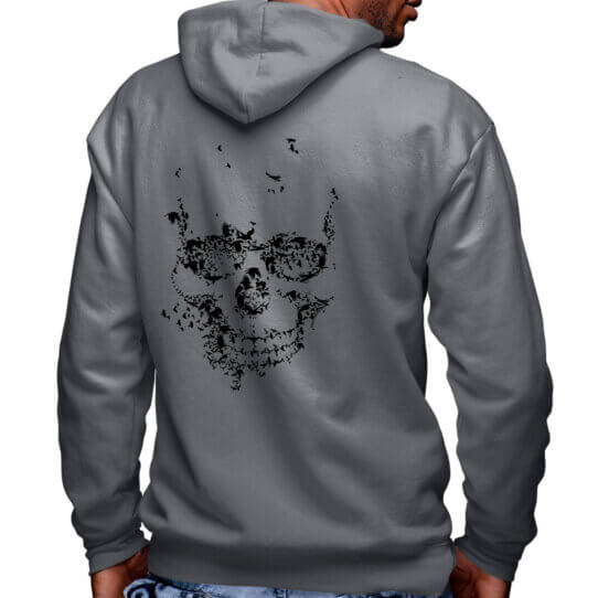 Murder of Crows Skull US Navy Veteran Custom Hoodie