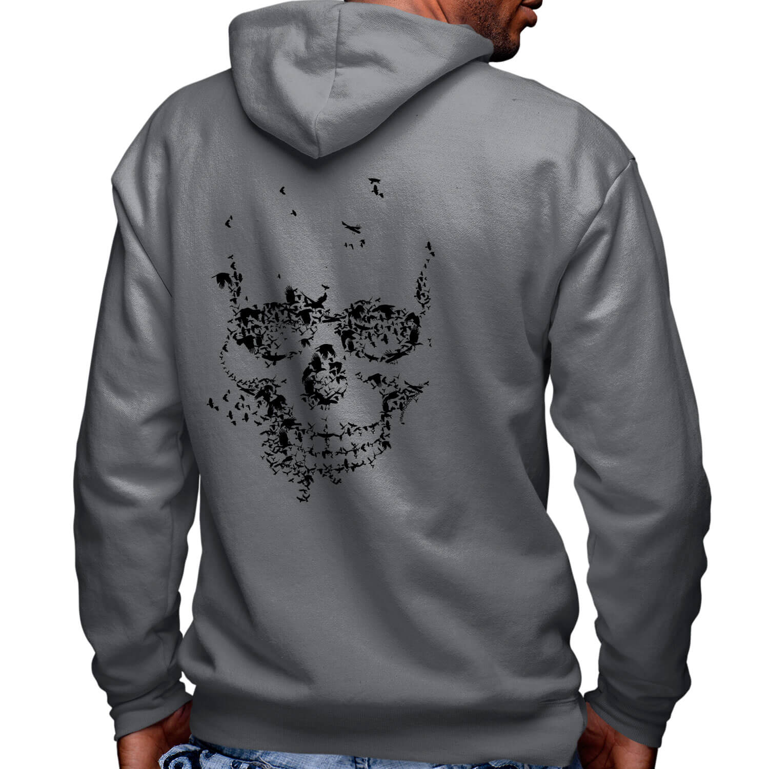 Murder of Crows Skull US Navy Veteran Custom Hoodie
