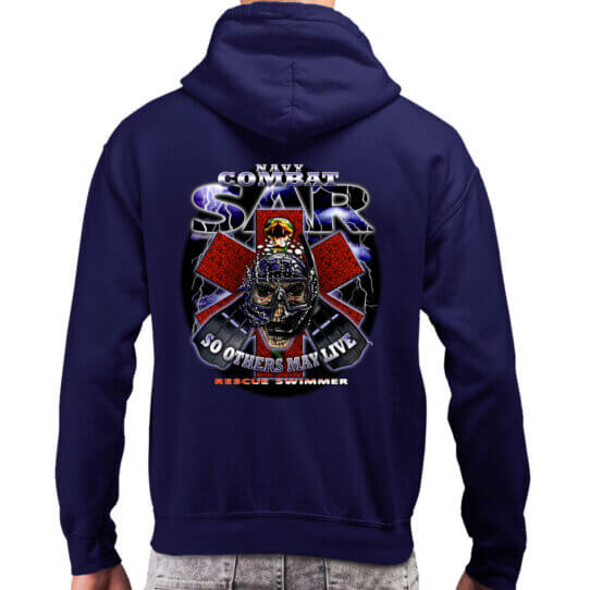 Combat Search and Rescue SAR Rescue Swimmer So Others May Live Navy Veteran Custom Hoodie
