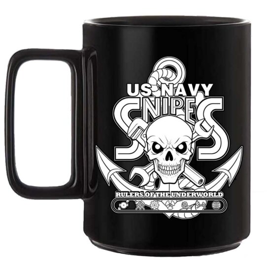 Snipes Rulers of the Underworld Navy Veteran 15 Ounce Black or White Custom Coffee Mug