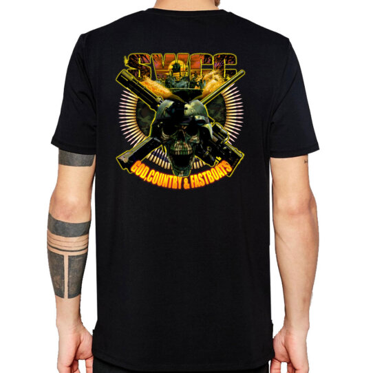 SWCC Jolly Roger God Country And Fast Boats US Navy Custom Men's Shirt