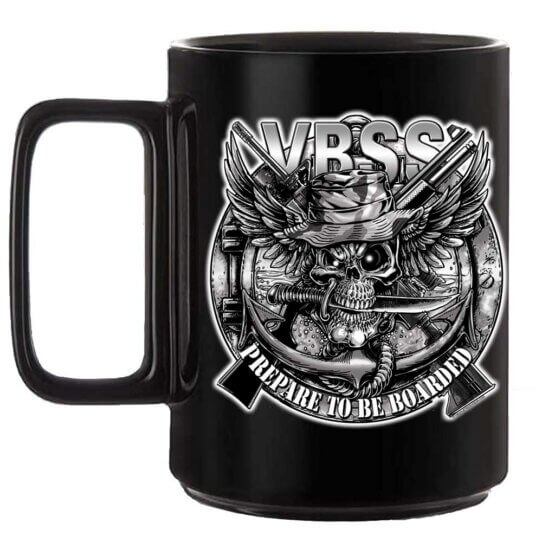 VBSS Visit Board Search Seizure Navy Veteran 15oz Black or White Coffee Mug
