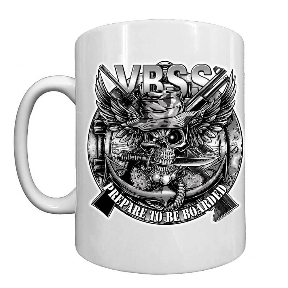 VBSS Visit Board Search Seizure Navy Veteran 15oz Black or White Custom Coffee Mug - Image 5