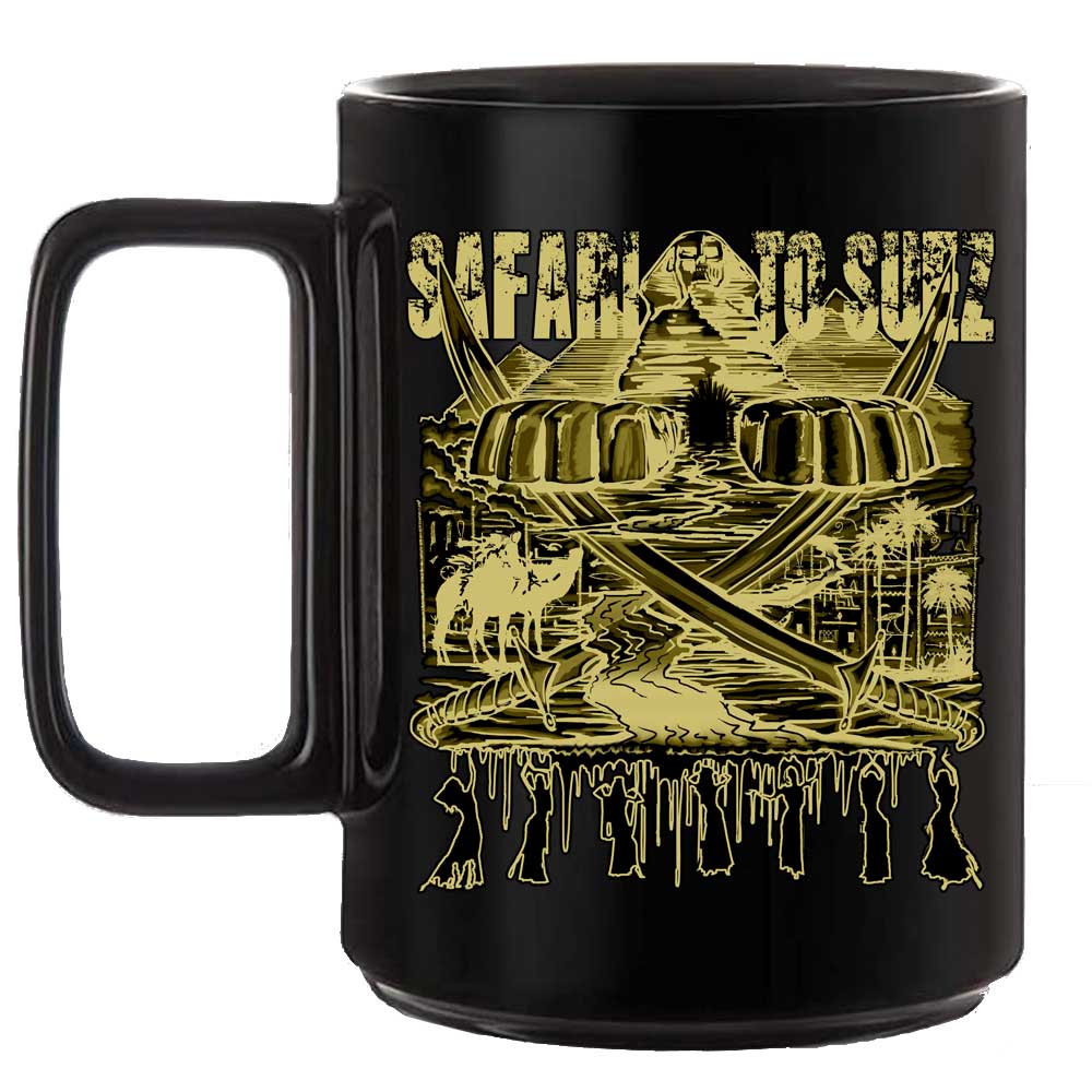Safari To Suez Navy Veteran Black or White 15 oz Custom Coffee Mug
